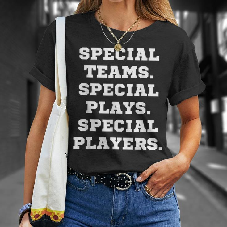 Special Teams Special Plays Special Players T-Shirt Gifts for Her