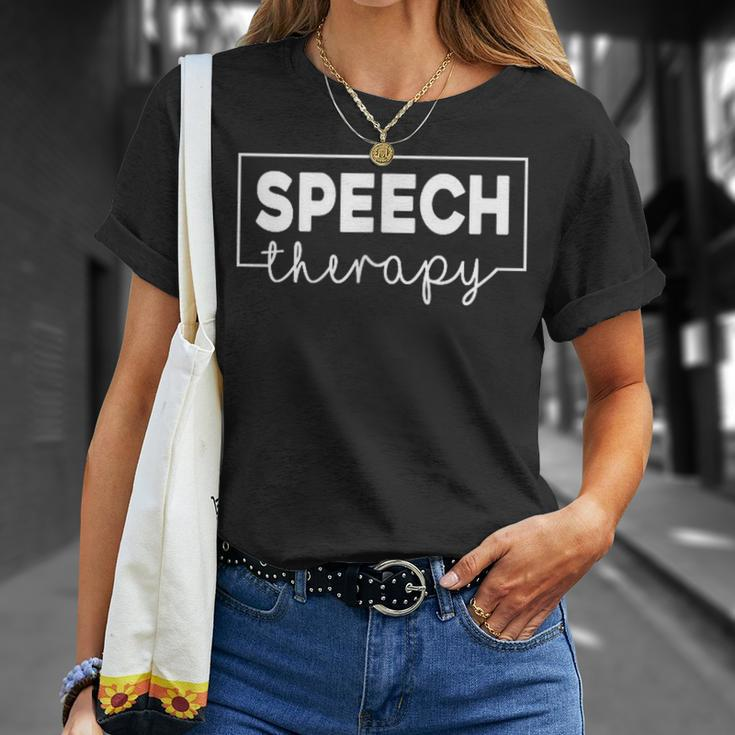 Speech Therapy Speech Language Pathologist Slp T-Shirt Gifts for Her