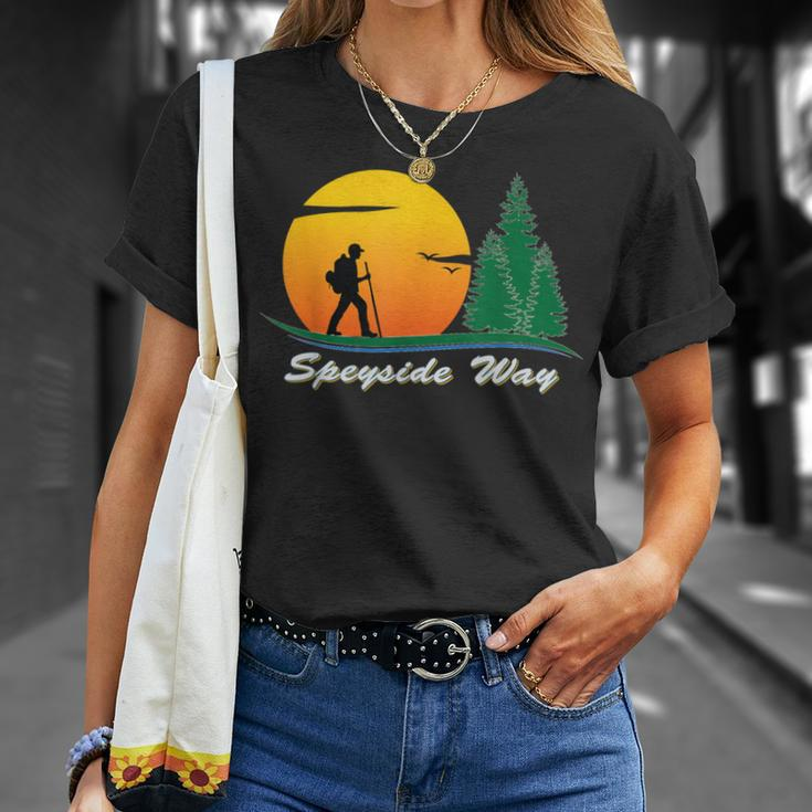 Speyside Way Wanderweg Wege Flüsse T-Shirt Geschenke für Sie