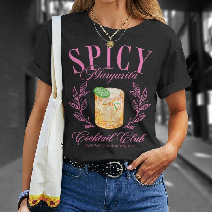 Spicy Margarita Cocktail Club Social Club Spicy Marg Womens T-Shirt Gifts for Her
