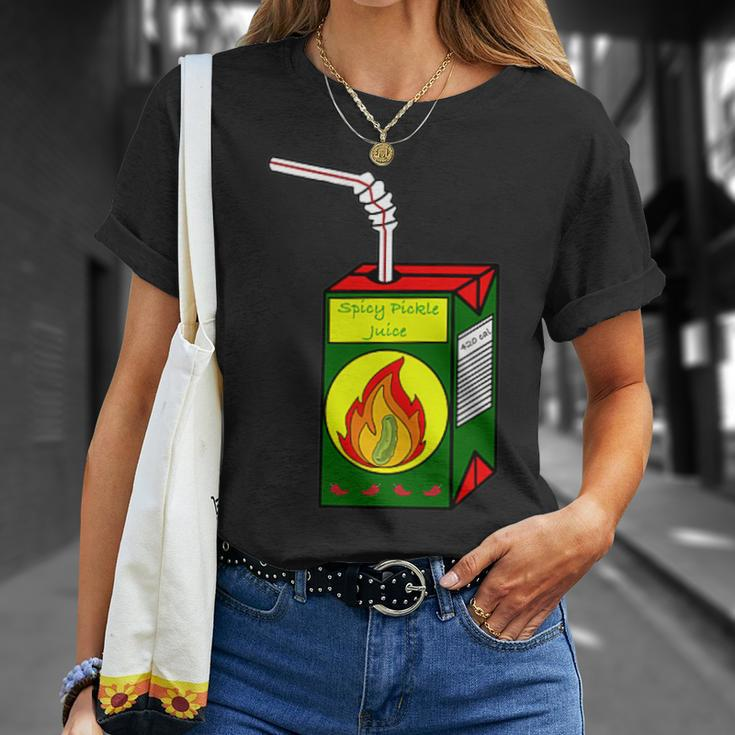 Spicy Pickle Juice Box T-Shirt Gifts for Her