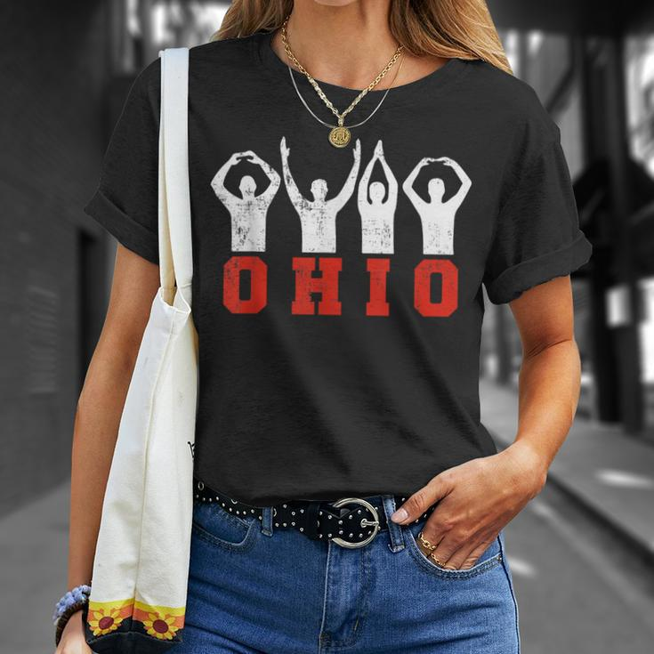 State Of Ohio Ohioan Oh Trendy Distressed T-Shirt Gifts for Her