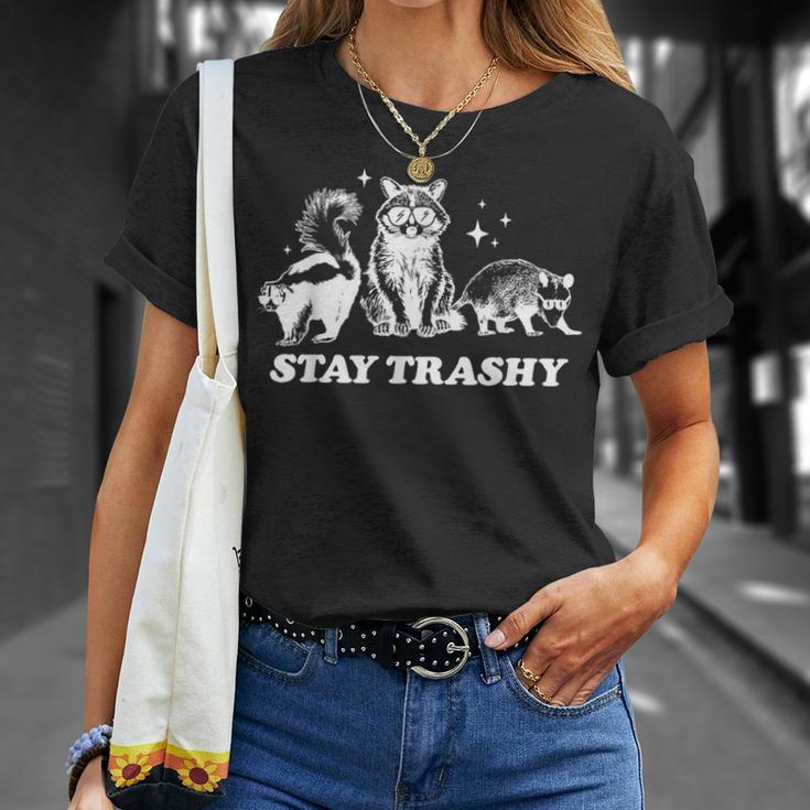 3 Aufkleber 'Stay Trashy' – 5,1 Cm, Waschbär/Opossum/Stinktier, Wasserdicht, Für Flasche & Laptop