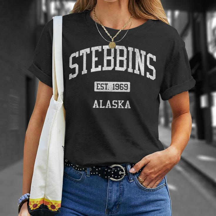 Stebbins Alaska Ak Js04 Vintage Athletic Sports T-Shirt Gifts for Her