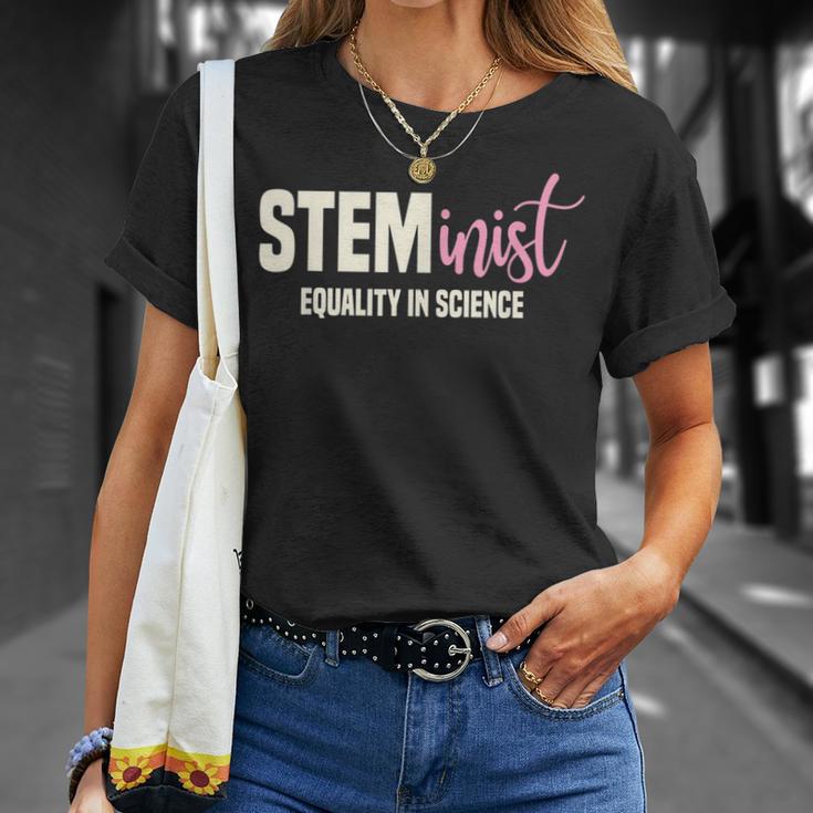 Steminist Equality In Science Stem Student Geek T-Shirt Gifts for Her