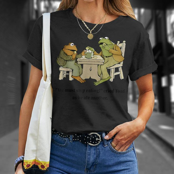 We Must Stop Eating Cried Toad As He Ate Another Frog Quote T-Shirt Gifts for Her