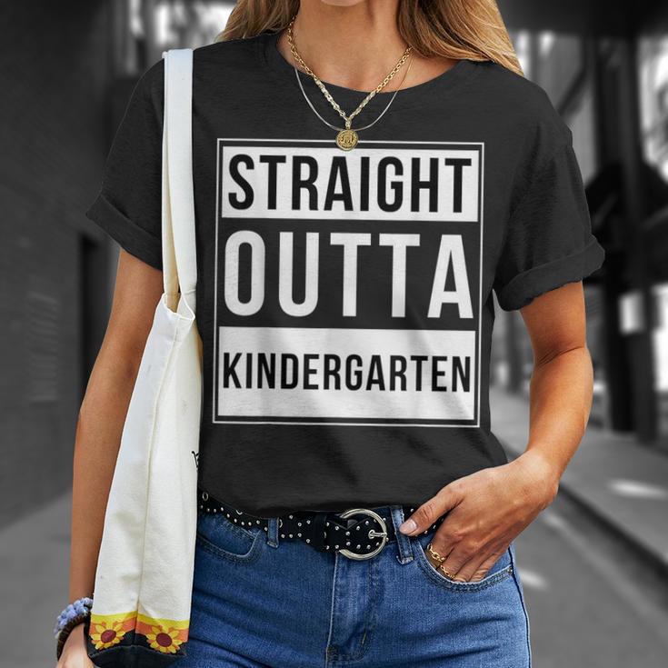 Straight Outta Kindergarten School Graduation T-Shirt Gifts for Her