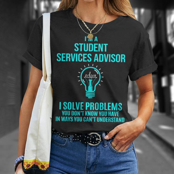 Student Services Advisor I Solve Problems T-Shirt Gifts for Her