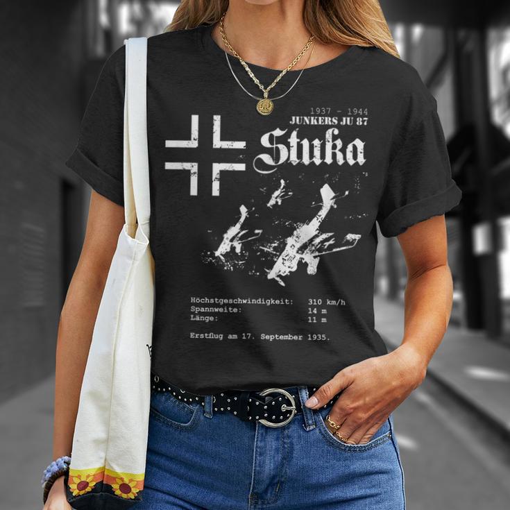 Stuka Wehrmacht Junkers Ju 87 World War 2 German Fighter T-Shirt Geschenke für Sie