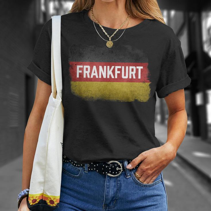 Stuttgart Germany German Flag Vintage Souvenir T-Shirt Gifts for Her