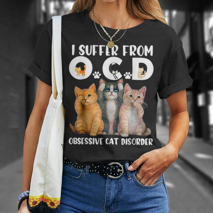 I Suffer From Obsessive Cat Disorder Pet Lovers T-Shirt Gifts for Her