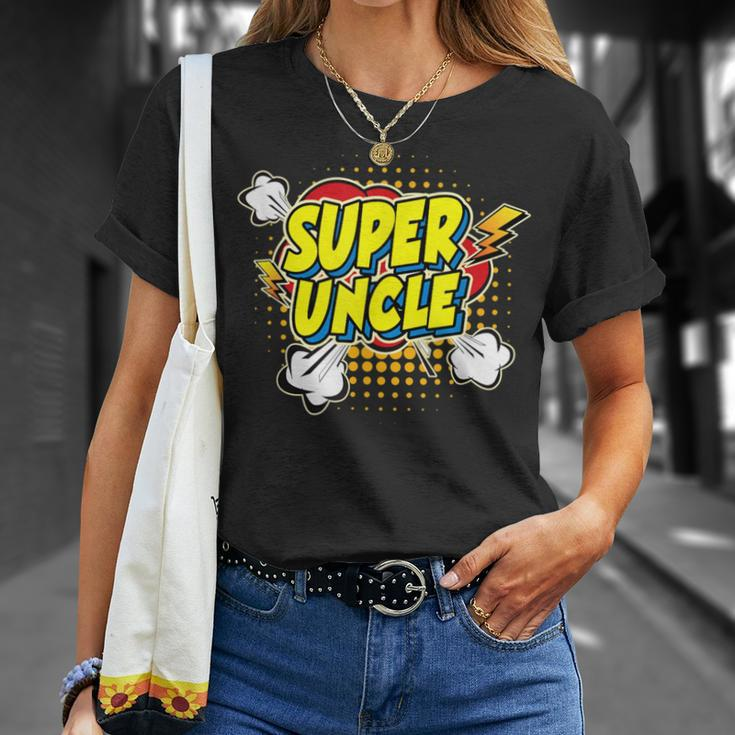 Super Awesome Matching Superhero Uncle T-Shirt Gifts for Her