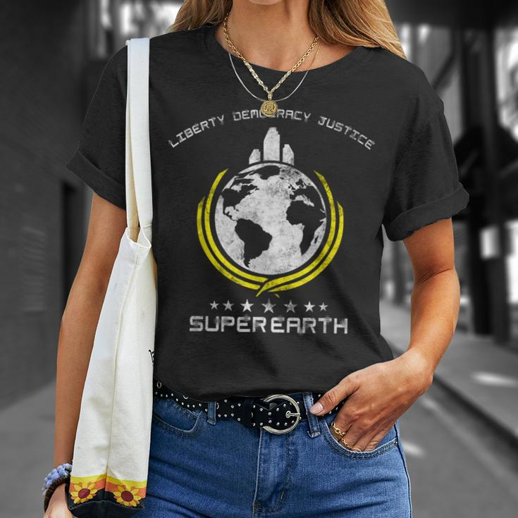 Super Earth Diving Into Hell For Liberty Hell Of Diver T-Shirt Gifts for Her