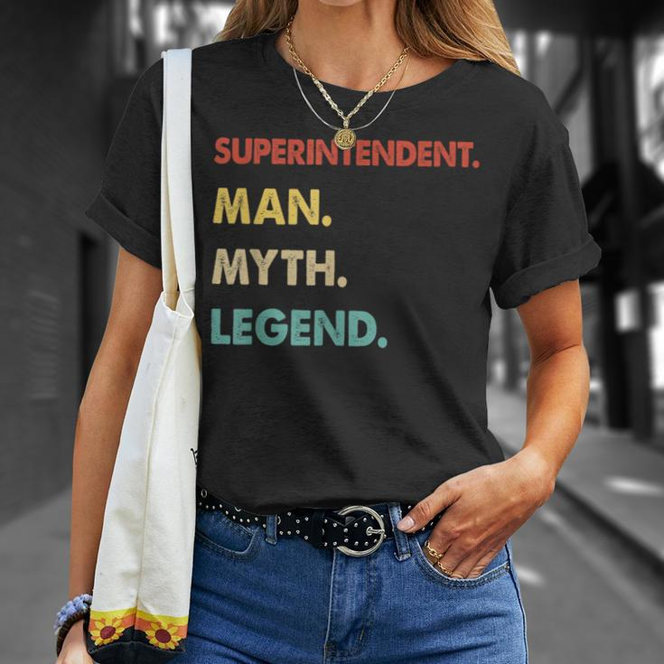 Superintendent Man Myth Legend T-Shirt Gifts for Her