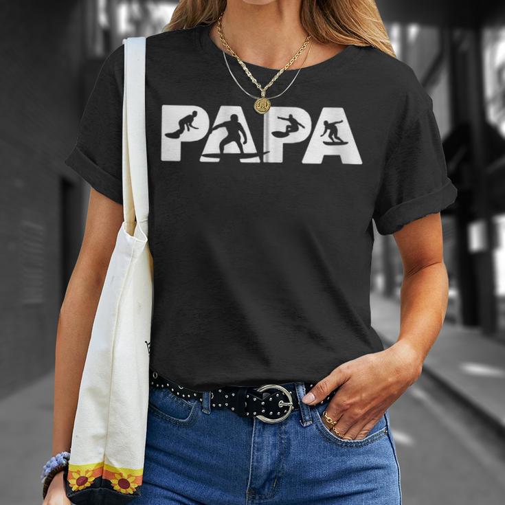 Surfender Papa Lustiger Papa Surfenderater Geschenk Kapuzenjacke T-Shirt Geschenke für Sie