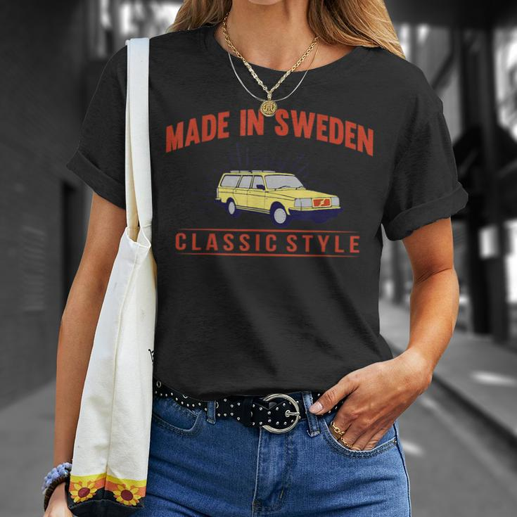 Sweden Car V 240 For Car Lovers T-Shirt Geschenke für Sie