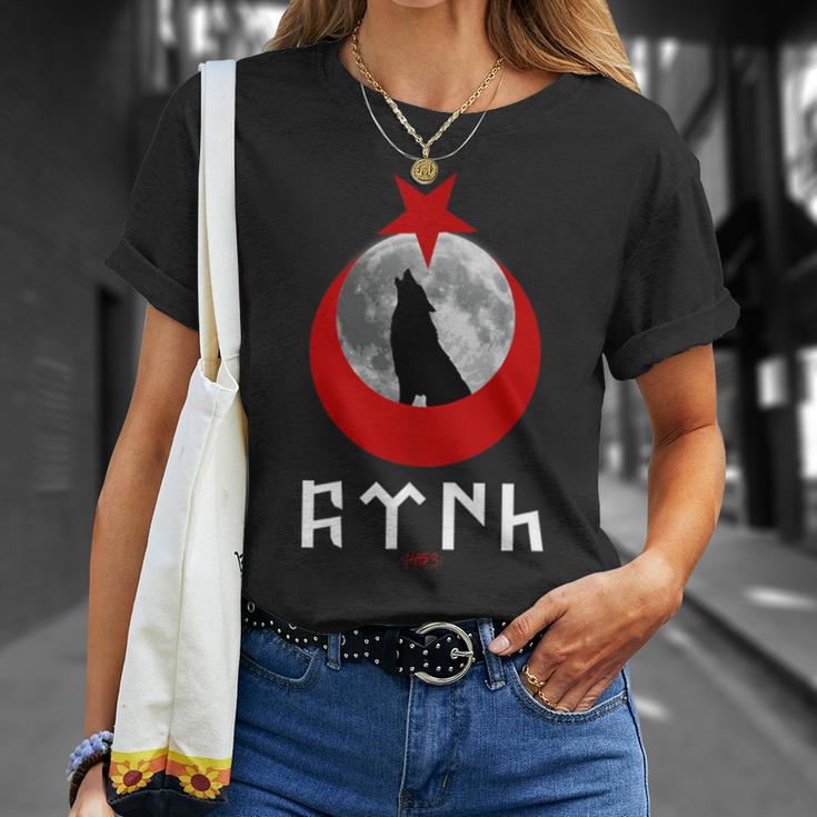 Tangri Göktürk Ayyildiz Turkey Crescent Moon Flag Turk Bozkurt S T-Shirt Geschenke für Sie