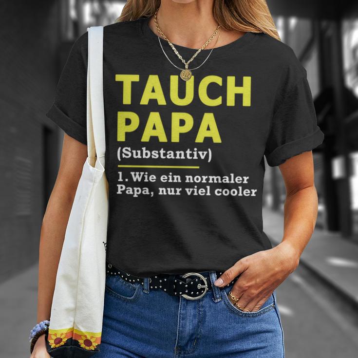 Tauch Papa T-Shirt Geschenke für Sie