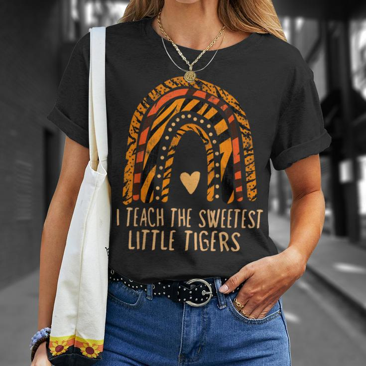 I Teach Sweetheart I Teach The Sweetest Little Tigers T-Shirt Gifts for Her