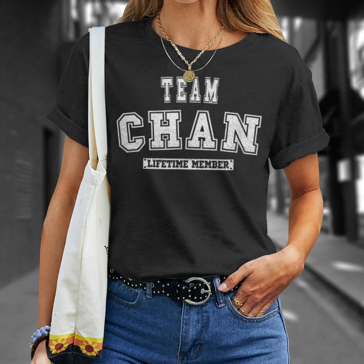 Team Chan Lifetime Member Family Last Name T-Shirt Gifts for Her