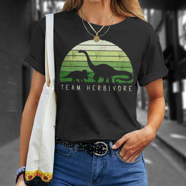 Team Herbivore Dinosaur Vegetarians And Vegan T-Shirt Geschenke für Sie