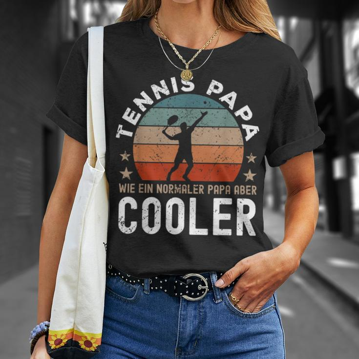 Tennis Papa Tennis Player Slogan T-Shirt Geschenke für Sie