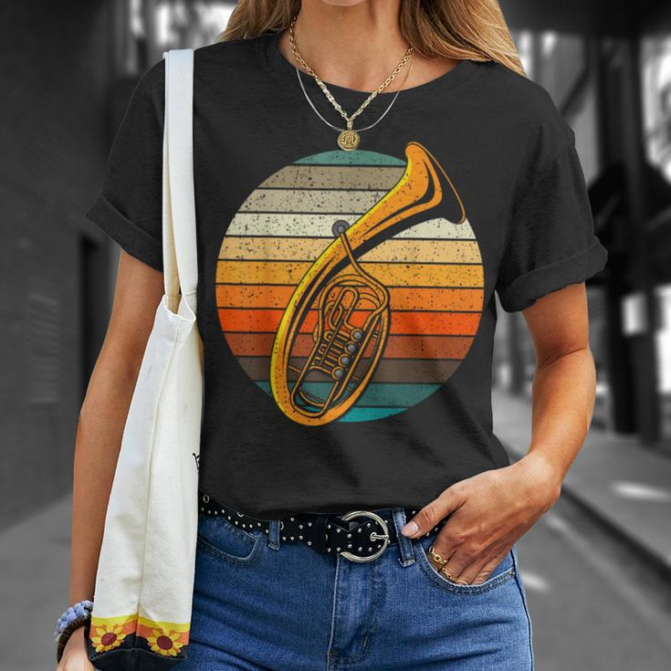 Tenor Horn Retro Horn Folk Music Flugelhorn Baritone T-Shirt Geschenke für Sie