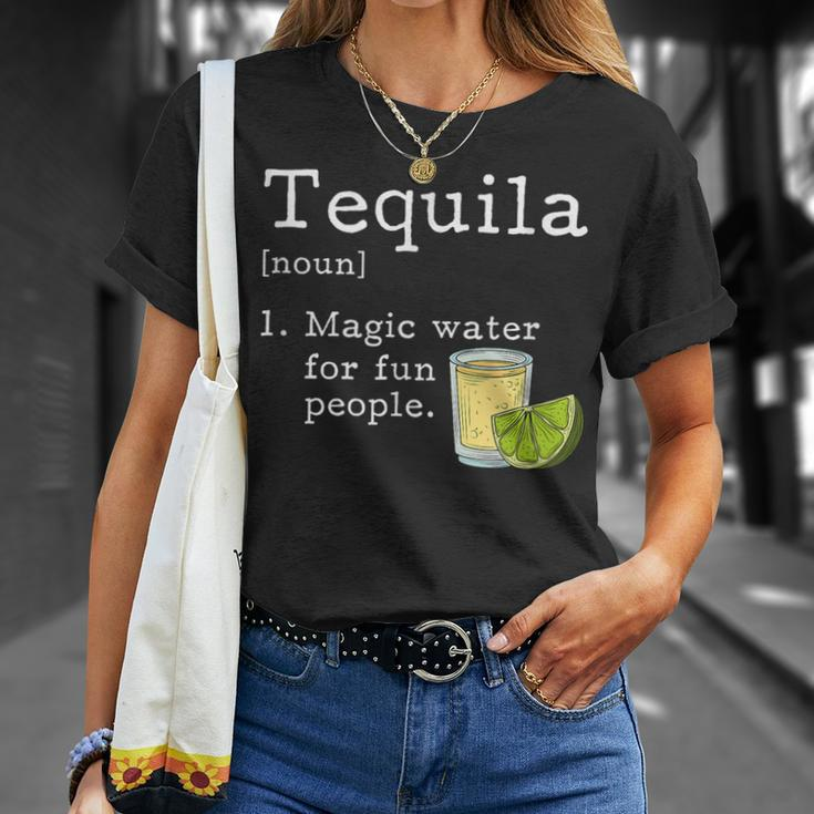 Tequila Definition Magic Water For Fun People Drinking T-Shirt Gifts for Her