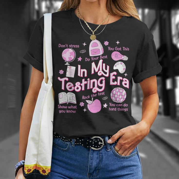 In My Testing Era Teachers Student Rock The Test Testing Day T-Shirt Gifts for Her