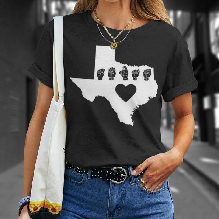 Texas Pride Sign Language T-Shirt Gifts for Her