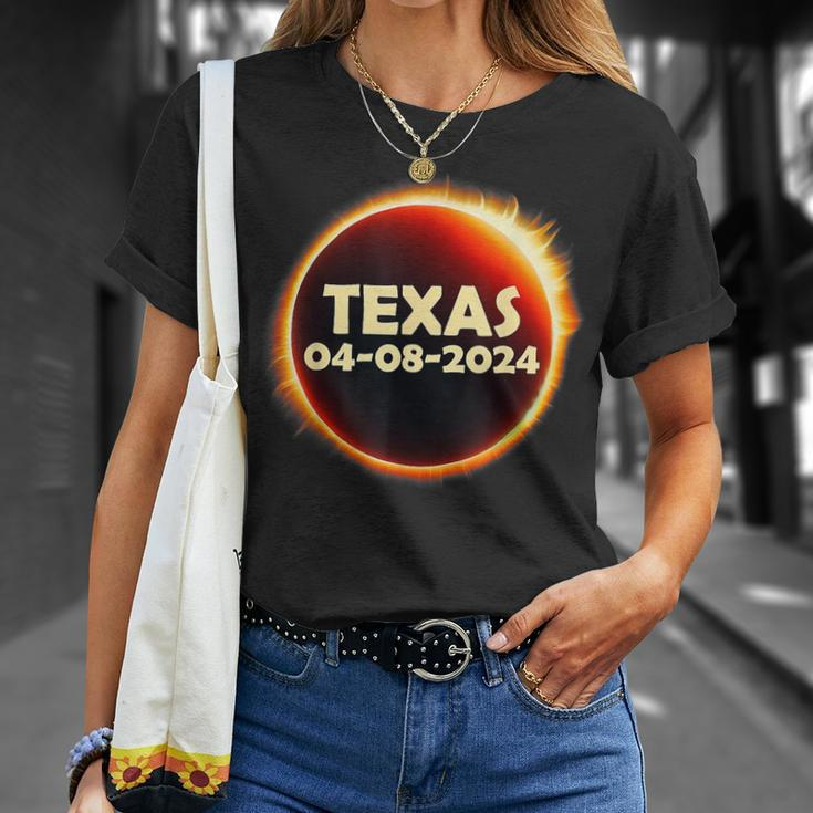 Texas Solar Eclipse 2024 April 8 Totality Texas T-Shirt Gifts for Her