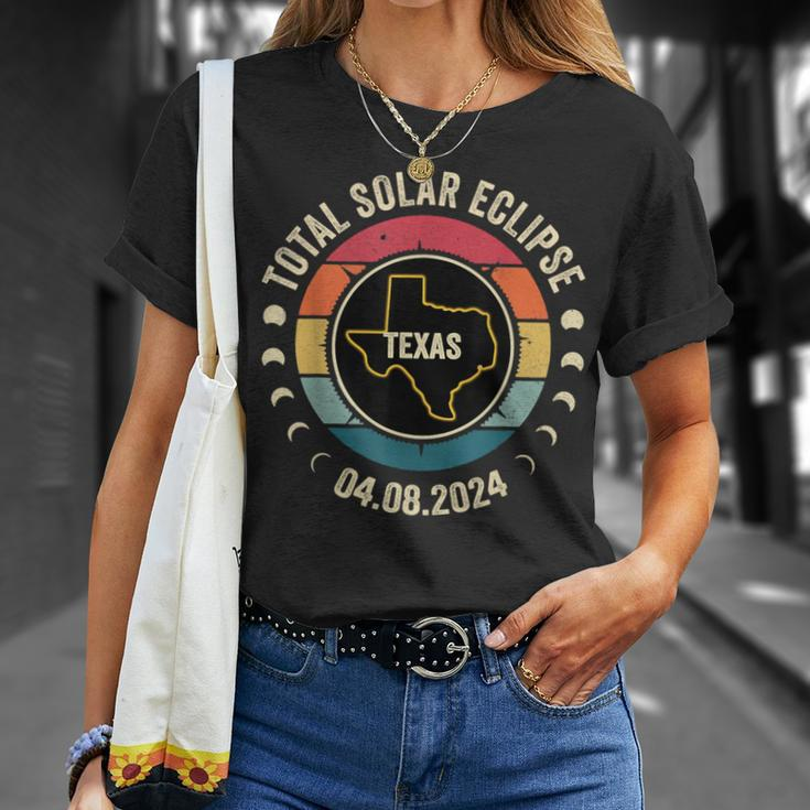 Texas Total Solar Eclipse 2024 American Totality April 8 T-Shirt Gifts for Her