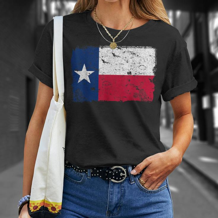 Texas Vintage Flag T-Shirt Gifts for Her