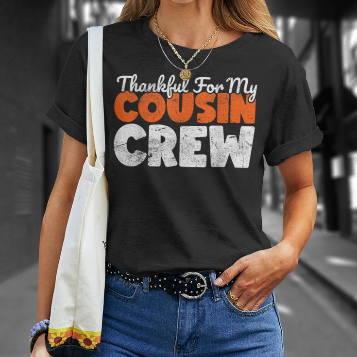 Thankful For My Cousin Crew Thanksgiving Turkey Day Matching T-Shirt Gifts for Her