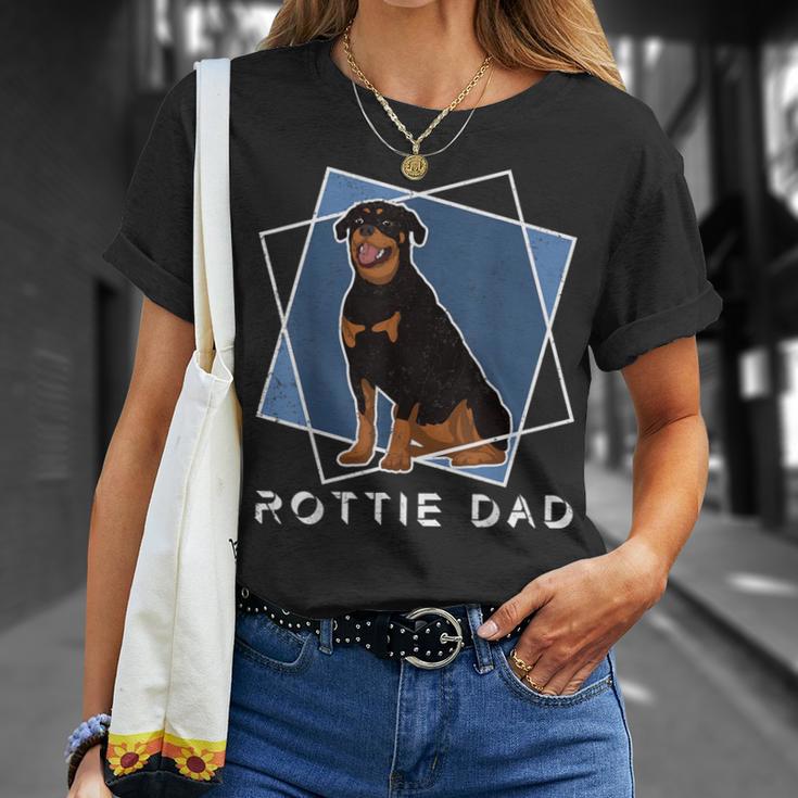 Tierliebhaber Herren Haustier Hund Papa Rottie Papa Rottweiler T-Shirt Geschenke für Sie