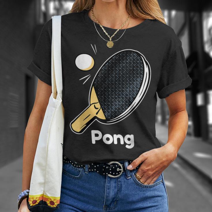 Tischtennis Partner Tischtennisschläger Ping Pong T-Shirt Geschenke für Sie