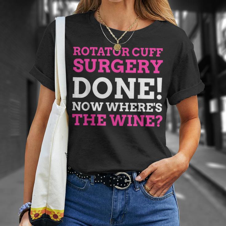 Torn Shoulder Operation And Rotator Cuff Surgery T Shirt Monsterry