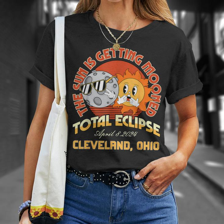 Total Solar Eclipse 040824 Cleveland Ohio T-Shirt Gifts for Her