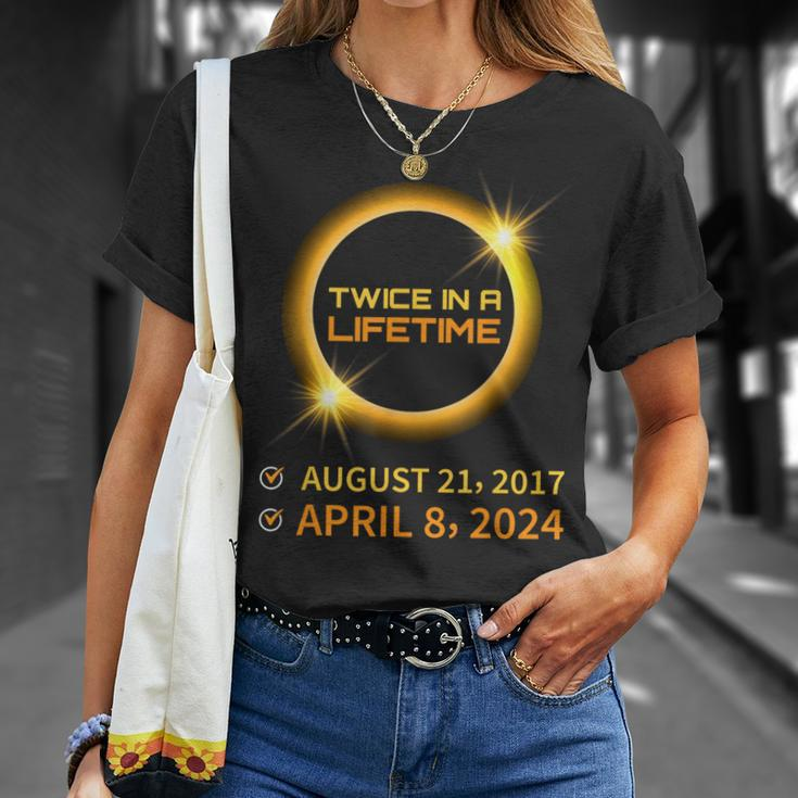 Total Solar Eclipse 2024 April 8 America Totality Spring T-Shirt Gifts for Her
