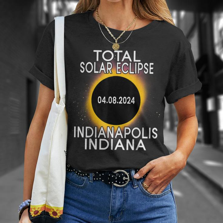 Total Solar Eclipse 2024 Indianapolis Indiana Totality T-Shirt Gifts for Her