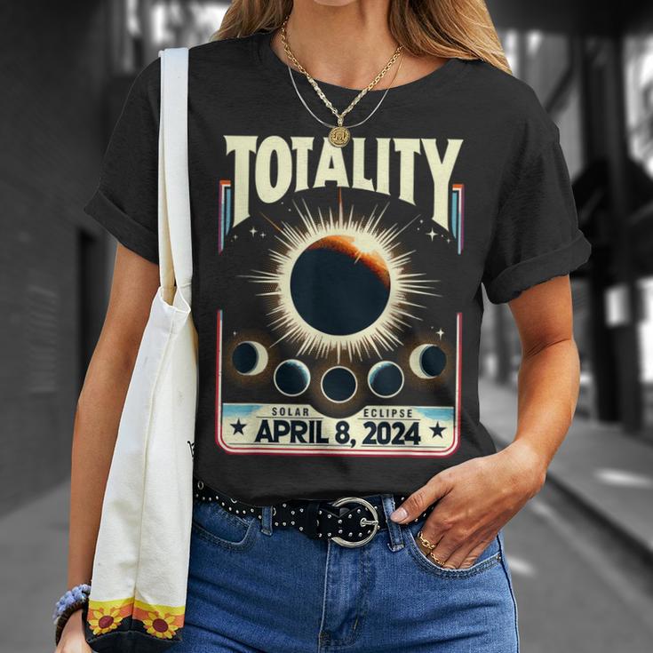 Total Solar Eclipse 2024 Totality Total Eclipse T-Shirt Gifts for Her