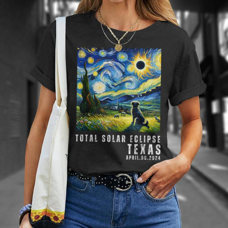 Total Solar Eclipse April 8 2024 Texas Souvenir T-Shirt Gifts for Her
