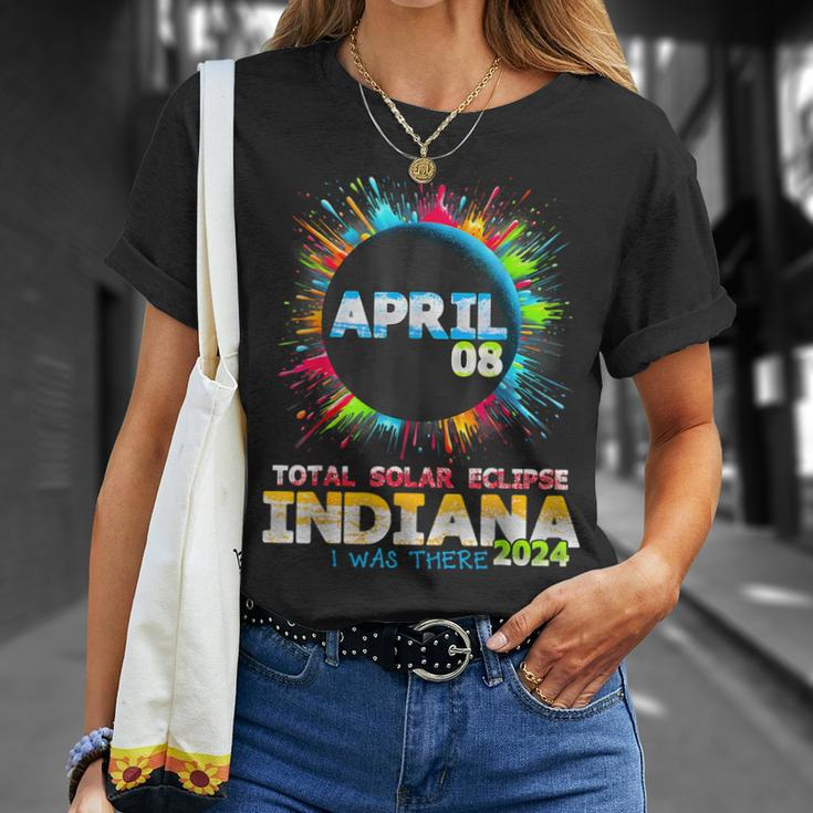 Total Solar Eclipse Indiana 2024 Colorful Totality T-Shirt Gifts for Her