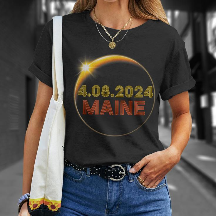 Totality 04 08 24 Total Solar Eclipse 2024 Maine Party T-Shirt Gifts for Her