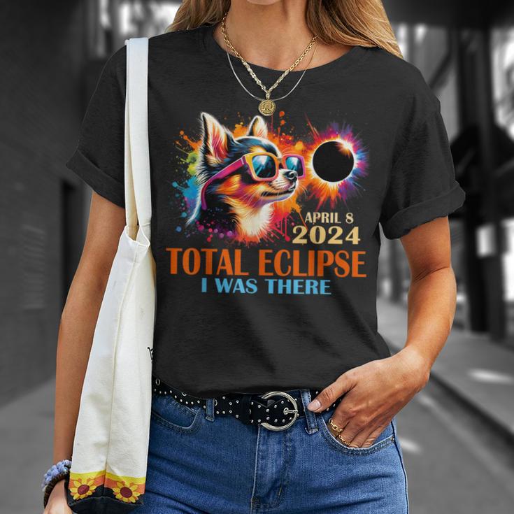 Totality Total Solar Eclipse 2024 Chihuahua Dog Colorful T-Shirt Gifts for Her