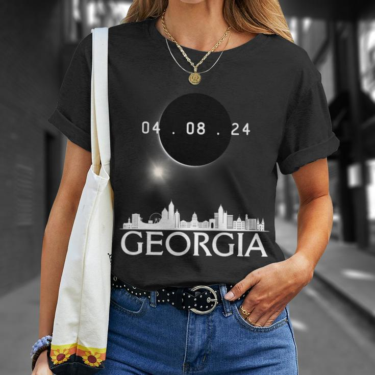Totality Total Solar Eclipse 40824 Georgia Eclipse 2024 T-Shirt Gifts for Her