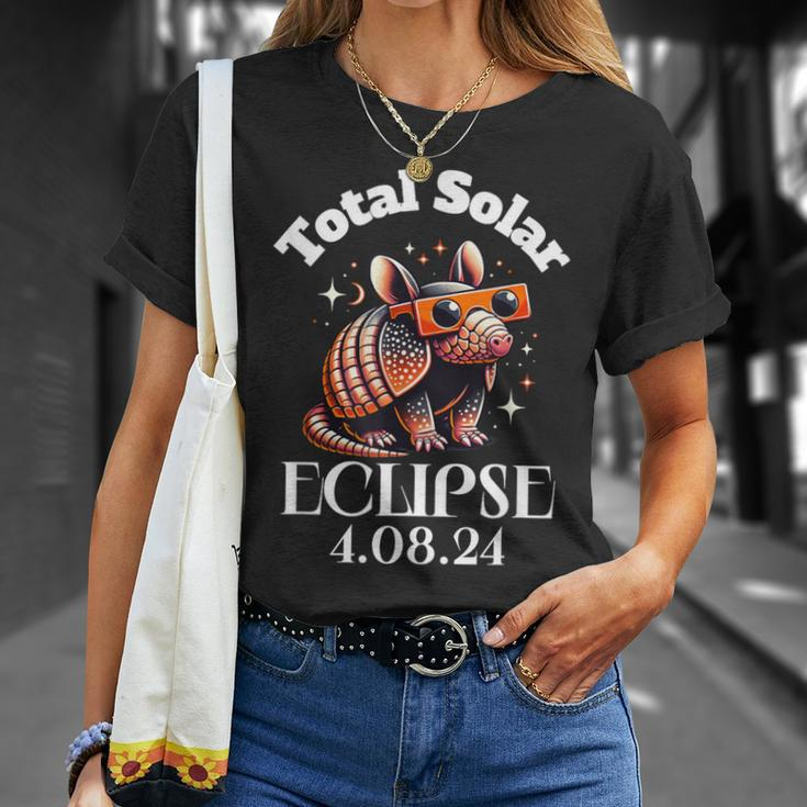 Totality Total Solar Eclipse April 8 2024 Armadillo T-Shirt Gifts for Her