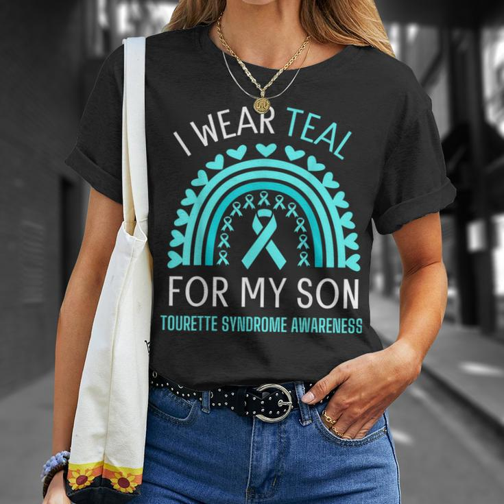 Tourette Syndrome Awareness Month Ich Trage Blaugrün Für Meinen Sohn T-Shirt Geschenke für Sie
