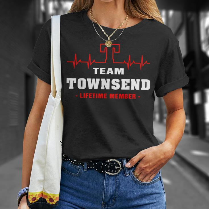 Townsend Surname Family Name Team Townsend Lifetime Member T-Shirt Gifts for Her