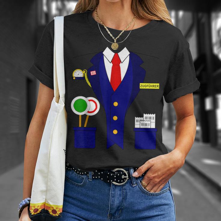 Trainführer Schaffner Train Train Driver Carnival Costume T-Shirt Geschenke für Sie